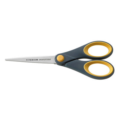 Artikelbild für WESTCOTT Antihaftschere TITANIUM NON STICK grau-gelb 18,0 cm, Artikelnummer 673368