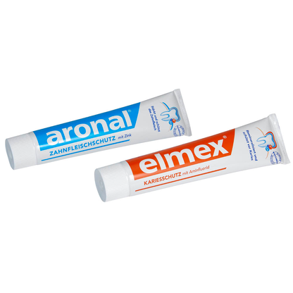 Artikelbild 4 für aronal elmex Set Zahnpasta 2x 75 ml, Artikelnummer 421307