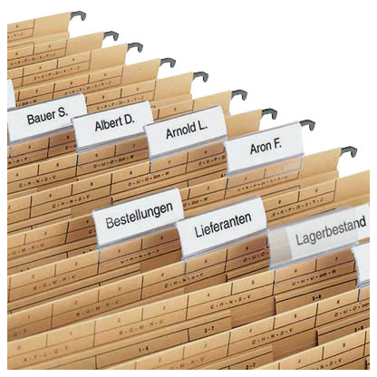 Artikelbild für Beschriftungsschilder für Hängeregister weiß, 250 St., Artikelnummer 679407