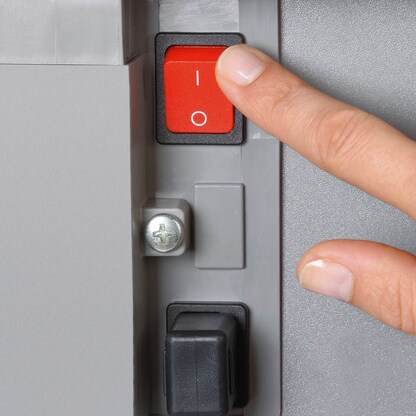 Artikelbild 9 für DAHLE 406 Aktenvernichter mit Partikelschnitt P-4, 4 x 40 mm, bis 17 Blatt, grau, Artikelnummer 400921