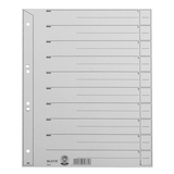 Artikelbild 1 für LEITZ Trennblätter 1654 DIN A4 1-0 grau, 200 g/qm, 100 St., Artikelnummer 781021
