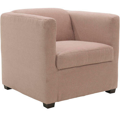 Artikelbild 2 für DOMO Collection Sessel BOB rosa schwarz Stoff 72,0 cm 75,0 cm, 1 St., Artikelnummer 763484