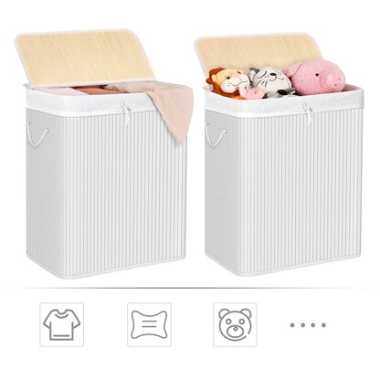 Artikelbild 7 für SONGMICS Wäschesortierer weiß, 1 St., Artikelnummer 439396