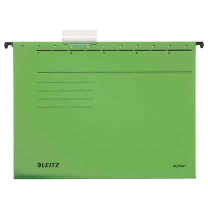 Artikelbild 2 für LEITZ Hängemappen ALPHA® 1985 grün, 5 St., Artikelnummer 322185