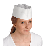 Artikelbild 1 für franz mensch unisex Schiffchen-Mützen EXPRESS weiß Größe individuell einstellbar 25 St., Artikelnummer 282426