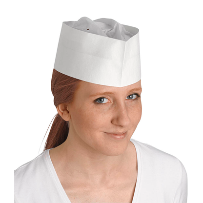 Artikelbild für franz mensch unisex Schiffchen-Mützen EXPRESS weiß Größe individuell einstellbar 25 St., Artikelnummer 282426