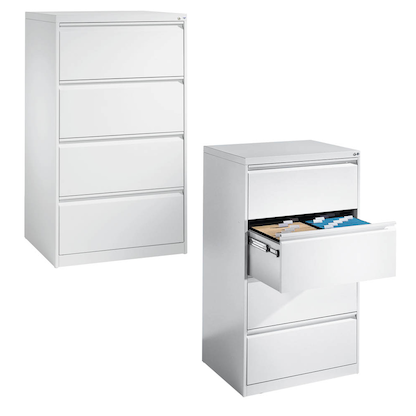 Artikelbild für CP Hängeregistraturschrank verkehrsweiß 4 Schubladen 78,7 x 59,0 x 135,7 cm, 1 St., Artikelnummer 269377