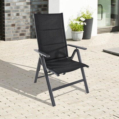 Artikelbild 2 für greemotion Klappstuhl mit Armlehnen greemotion Grenada anthrazit, 1 St., Artikelnummer 423394