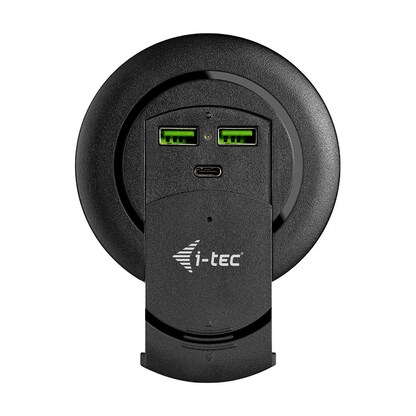 Artikelbild 6 für i-tec® Built-in Desktop Fast Charger Einbau-USB-Ladegerät schwarz, Kabellänge: 1,2 m, 96 Watt, Artikelnummer 662427