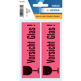 Artikelbild 1 für HERMA Warnetiketten 5739 rot »Vorsicht Glas!« 39,0 x 118,0 mm, 10 Etiketten , Artikelnummer 219419