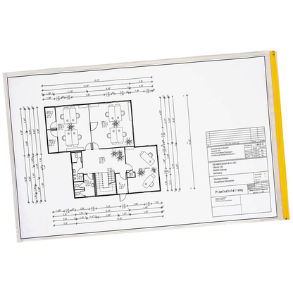 Artikelbild für EICHNER Planschutztaschen 90 x 140 transparent/gelb, 5 St., Artikelnummer 322194
