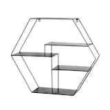 Artikelbild 1 für HAKU Möbel Wandregal schwarz 61,0 x 16,0 x 54,0 cm, 1 St., Artikelnummer 491600