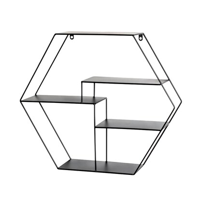 Artikelbild für HAKU Möbel Wandregal schwarz 61,0 x 16,0 x 54,0 cm, 1 St., Artikelnummer 491600