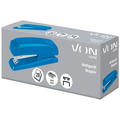 Artikelbild 7 für VON LEITZ Heftgerät blau, 1 St., Artikelnummer 636189