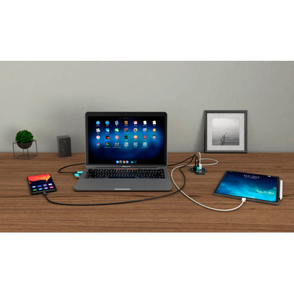 Artikelbild 5 für i-tec® Built-in Desktop Fast Charger Einbau-USB-Ladegerät schwarz, Kabellänge: 1,2 m, 96 Watt, Artikelnummer 662427