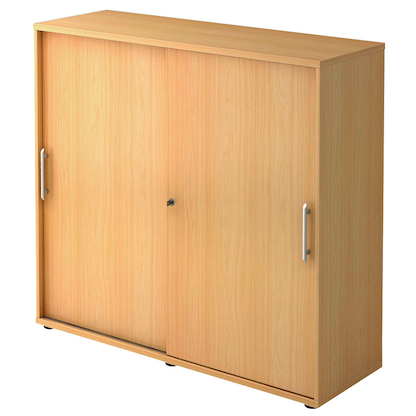 Artikelbild für HAMMERBACHER Schiebetürenschrank, V1753S/6/6/RE buche 2 Fachböden 120,0 x 40,0 x 110,0 cm, Artikelnummer 978122