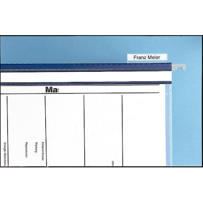 Artikelbild 2 für DURABLE Personalhefter Kunststoff blau DIN A4 5x kaufmännische Heftung, 1 St., Artikelnummer 334318