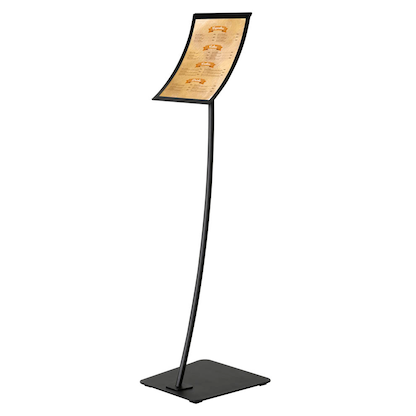 Artikelbild für update displays Infoständer Konkav schwarz DIN A3 29,5 x 29,5 x 109,0 cm, 1 St., Artikelnummer 316891