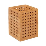 Artikelbild 1 für relaxdays Stiftehalter braun Bambus 9,0 x 9,0 x 11,0 cm, Artikelnummer 604981