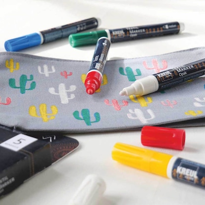 Artikelbild 3 für KREUL Opak Stoffmalfarbe farbsortiert, 5 St., Artikelnummer 115919