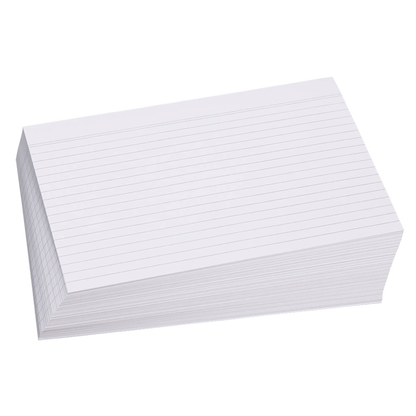 Artikelbild für Karteikarten DIN A5 weiß liniert, 100 St., Artikelnummer 432435