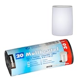 Artikelbild 1 für STARPAK Müllbeutel 30,0 l grau 17,0 µm, 20 St., Artikelnummer 566974