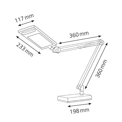 Artikelbild 5 für Hansa LED 4 Work LED Schreibtischlampe anthrazit 9,5 W, Artikelnummer 330811