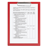 Artikelbild 1 für MAUL Klemmbrett 2335225 DIN A4 rot Karton, 1 St., Artikelnummer 781245