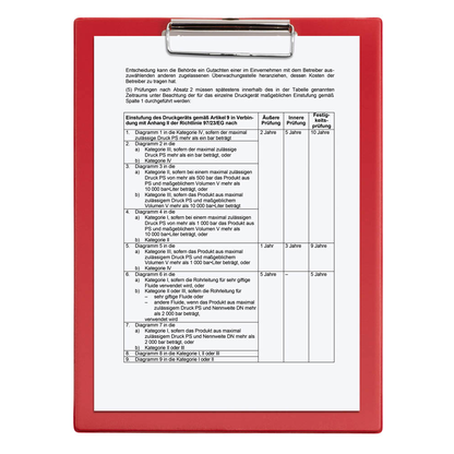 Artikelbild für MAUL Klemmbrett 2335225 DIN A4 rot Karton, 1 St., Artikelnummer 781245