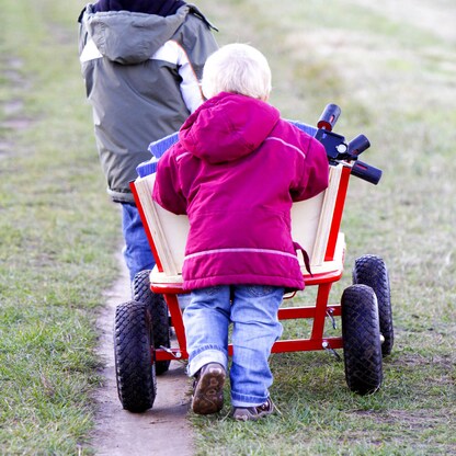 Artikelbild 5 für relaxdays Sackkarrenräder luftbereift blau, rot Kunststoff Felgen, Achse 2,5 cm, Artikelnummer 452272