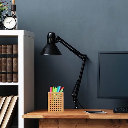 Artikelbild 4 für relaxdays Stiftehalter braun Bambus 9,0 x 9,0 x 11,0 cm, Artikelnummer 604981