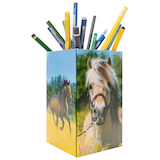 Artikelbild 1 für HERMA Stiftehalter Pferdewiese Karton 8,0 x 8,0 x 13,5 cm, Artikelnummer 259687