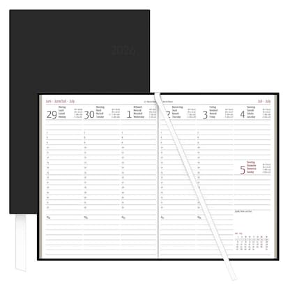 Artikelbild für ZETTLER KALENDER Buchkalender Wochenplaner 2026 schwarz, 1 St., Artikelnummer 559306