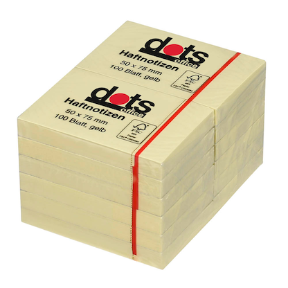 Artikelbild 2 für dots Haftnotizen gelb, 12 Blöcke, Artikelnummer 221933