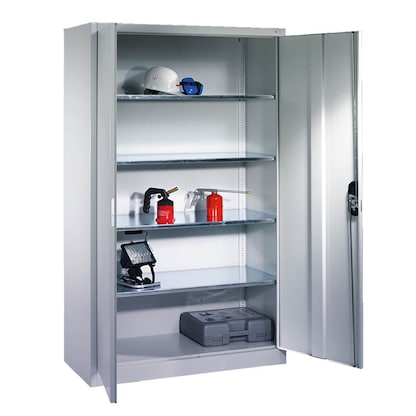 Artikelbild für CP Stahlschrank 08931-00 S10014 lichtgrau 4 Fachböden 120,0 x 50,0 x 195,0 cm, aufgebaut, 1 St., Artikelnummer 415733