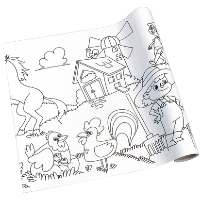 Artikelbild für inFO Malrolle Bauernhof 80 g/qm, 30,0 cm x 4,0 m, Artikelnummer 509962