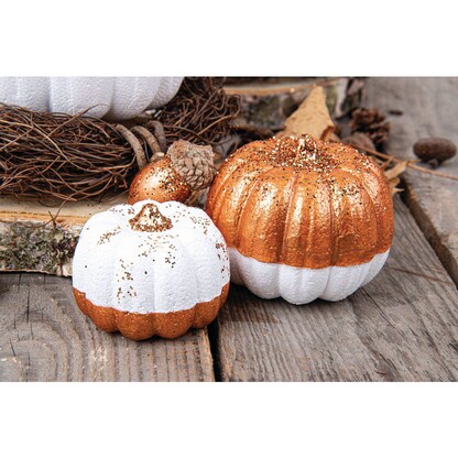 Artikelbild 3 für Rayher Styroporform weiß Kürbis 11 cm, 1 St., Artikelnummer 629129