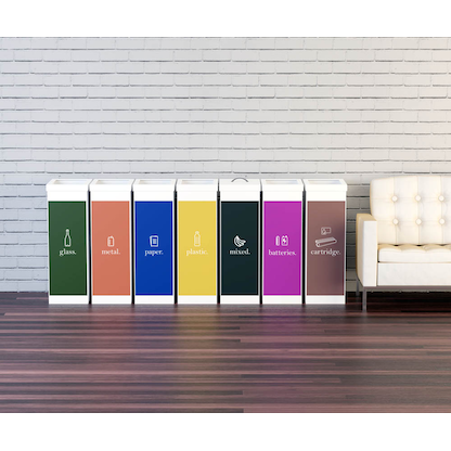 Artikelbild 4 für PAPERFLOW Mülleimer 60,0 l weiß, blau, 1 St., Artikelnummer 300891