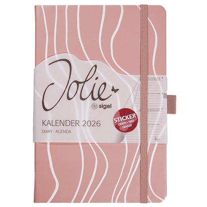 Artikelbild 2 für SIGEL Buchkalender Jolie 2026 rosè, 1 St., Artikelnummer 568566