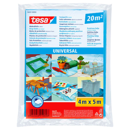 Artikelbild für tesa Abdeckfolie UNIVERSAL 4,0 x 5,0 m blau, Artikelnummer 724201