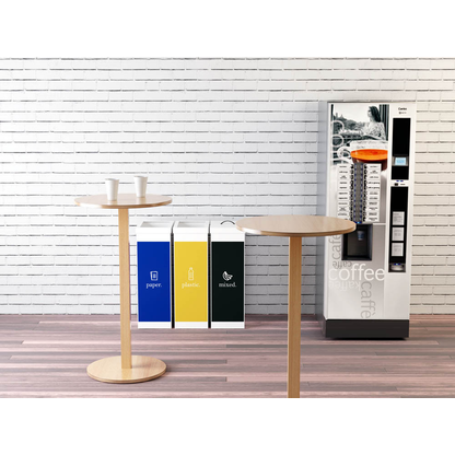 Artikelbild 5 für PAPERFLOW Mülleimer 60,0 l weiß, blau, 1 St., Artikelnummer 300891