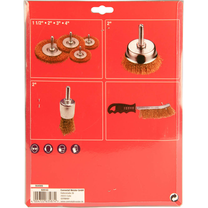 Artikelbild 8 für Werkzeyt Drahtbürsten für Bohrmaschine 7-tlg., 1 St., Artikelnummer 407409
