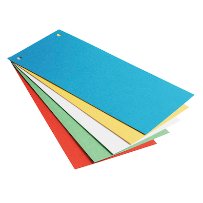 Artikelbild 2 für AKTION: LEITZ Trennstreifen Blanko-Trennstreifen farbsortiert, 180 g/qm Karton 24,0 x 10,5 cm, 5x 5 St., Artikelnummer 707315