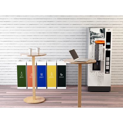 Artikelbild 6 für PAPERFLOW Mülleimer 60,0 l weiß, blau, 1 St., Artikelnummer 300891