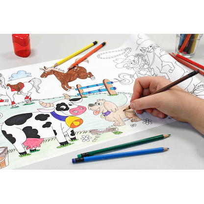 Artikelbild 2 für inFO Malrolle Bauernhof 80 g/qm, 30,0 cm x 4,0 m, Artikelnummer 509962