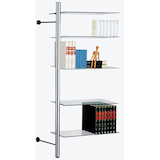 Artikelbild 1 für Kerkmann Wandregal arte silber 80,0 x 40,0 x 190,0 cm, 1 St., Artikelnummer 106472