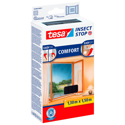 Artikelbild für tesa Fliegengitter Insect Stop Comfort anthrazit 1,3 x 1,5 m, Artikelnummer 179053