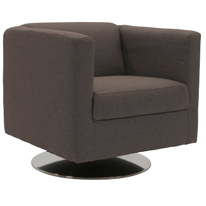 Artikelbild 2 für DOMO Collection Sessel BOB braun silber Stoff 72,0 cm 75,0 cm, 1 St., Artikelnummer 764561