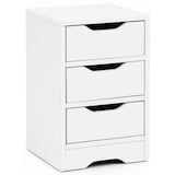 Artikelbild 1 für WOHNLING Nachttisch quadratisch Spanplatte weiß 31,0 x 31,0 x 49,0 cm, 1 St., Artikelnummer 907313