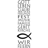 Artikelbild 1 für Rayher Motivstempel Christliche Einladung 12,0 x 4,0 cm, 1 St., Artikelnummer 151623